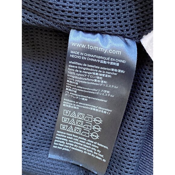 Tommy Hilfiger Mens Navy Blue Full-Zip Jacket With Hood & Logo Detail - Picture 5 of 9